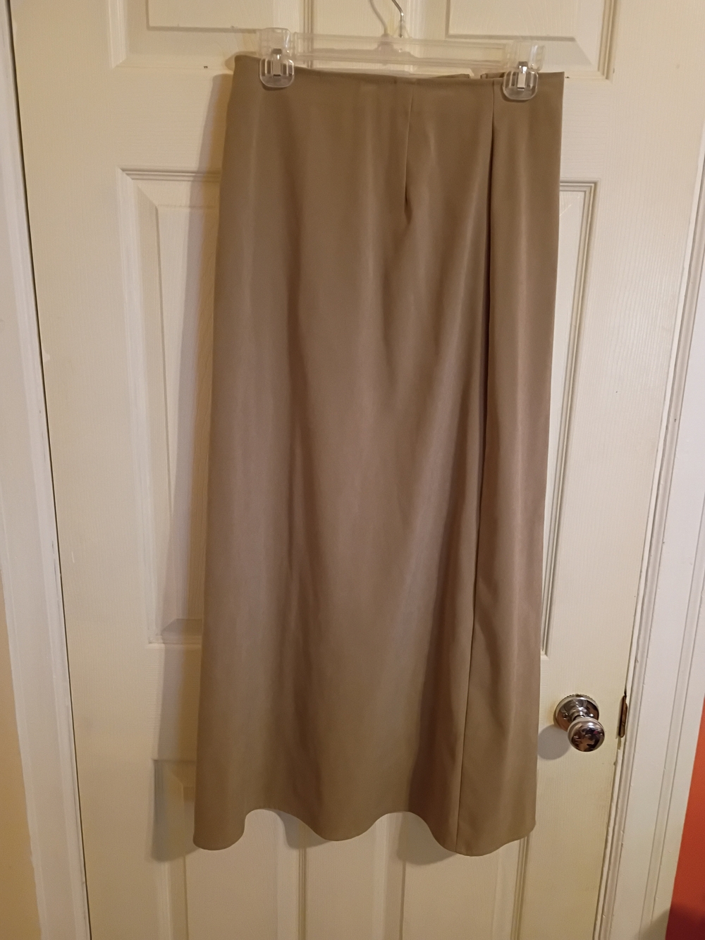 Tribal Taupe Maxi Skirt — Long Neutral Silhouette 6